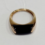 Кольцо 273-1, Серебро 925, Позолота, Янтарь-Вишневый