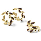 Кольцо 085-1, Серебро 925, Позолота, Янтарь-Вишневый