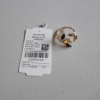 Кольцо 015-1, Серебро 925, Позолота, Янтарь-Микс