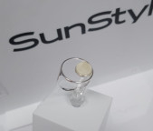 Кольцо 516-1, Серебро 925, Серебрение, Янтарь-Перепелиный