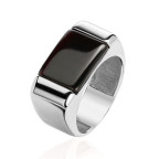 Кольцо 265-1, Серебро 925, Серебрение, Янтарь-Вишневый