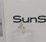 Кольцо 298-2, Серебро 925, Серебрение, Янтарь-Матовый