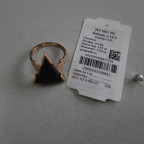 Кольцо 105-1, Серебро 925, Позолота, Янтарь-Вишневый