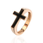 Кольцо 244-1, Серебро 925, Позолота, Янтарь-Вишневый